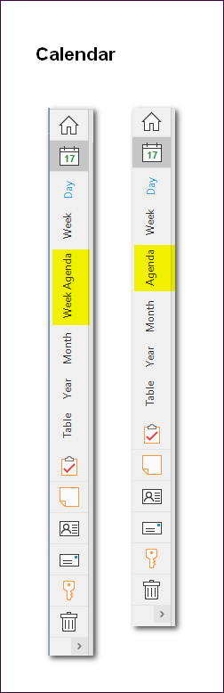 Calendar labels