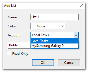 Add Task List